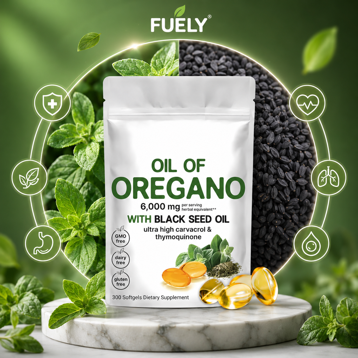 Aceite de orégano| Suplemento antioxidante natural (Edición limitada)